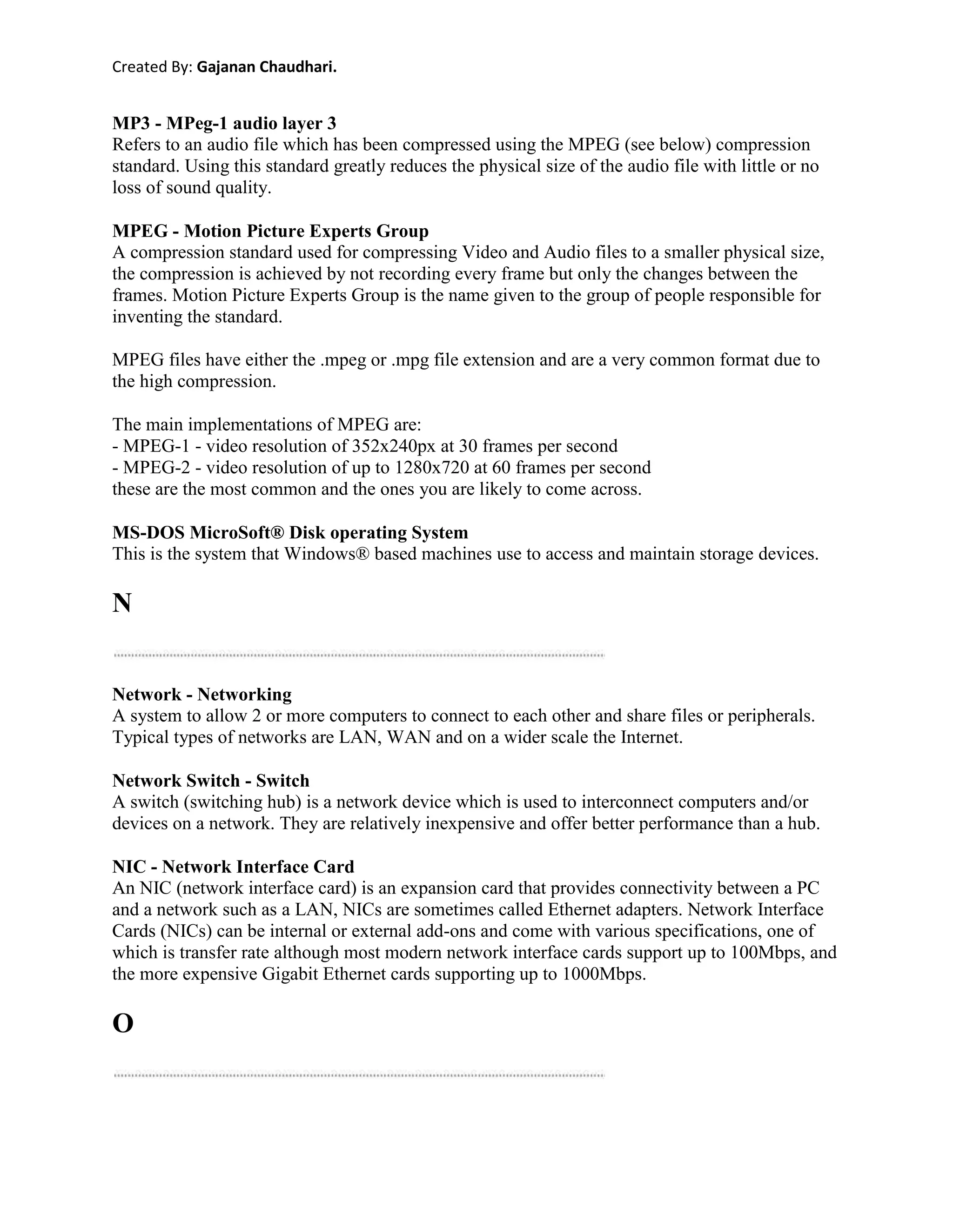 General Information About Information Technologies
