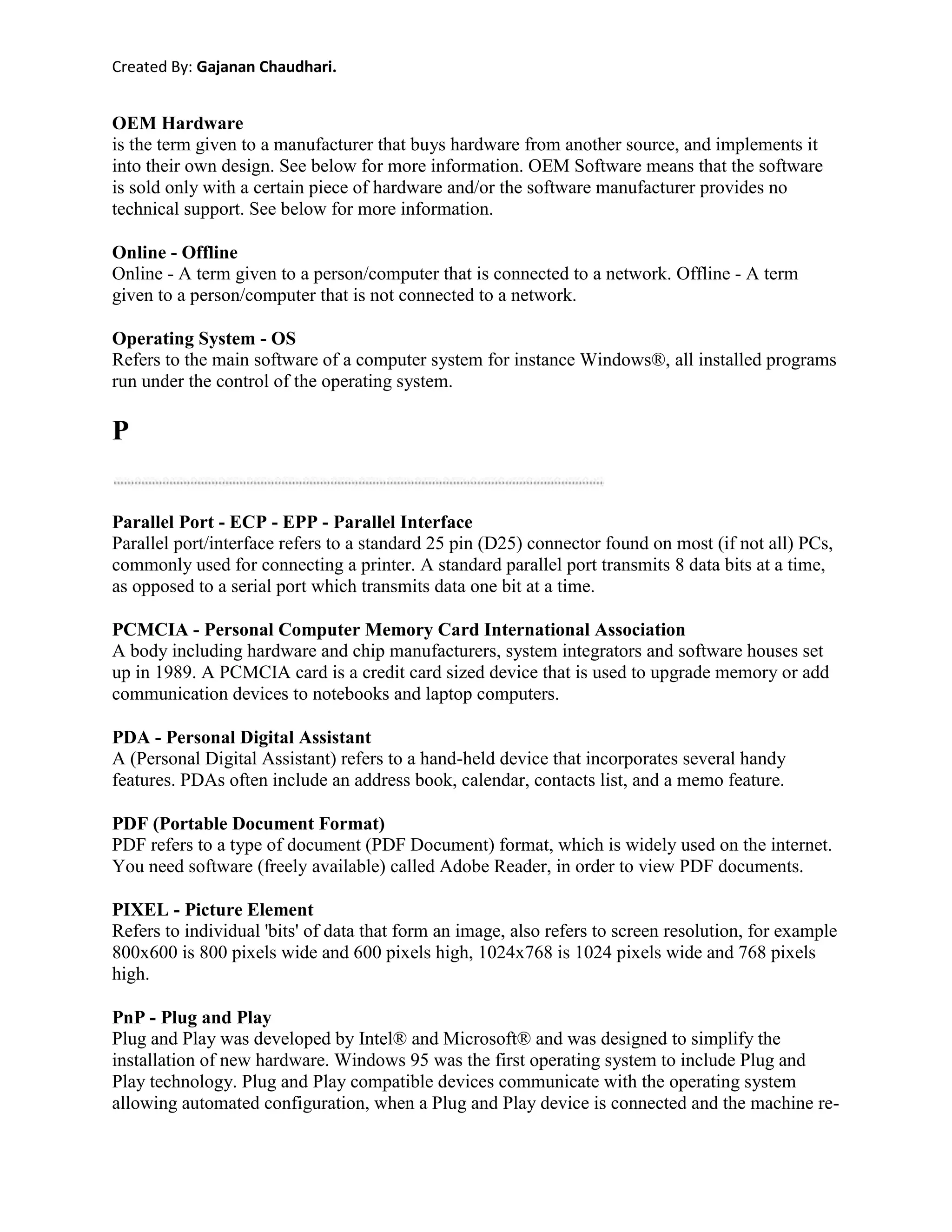 General Information About Information Technologies