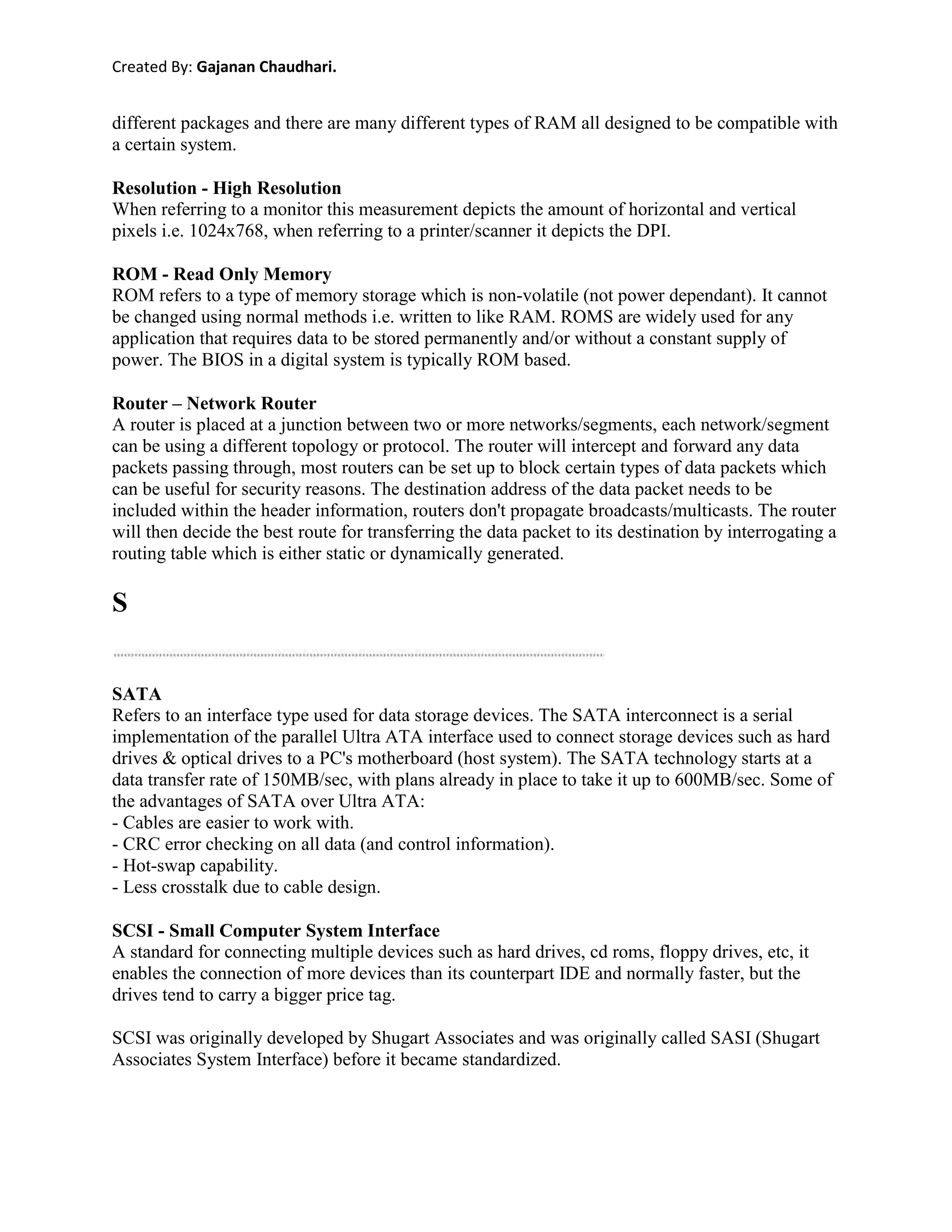 General Information About Information Technologies