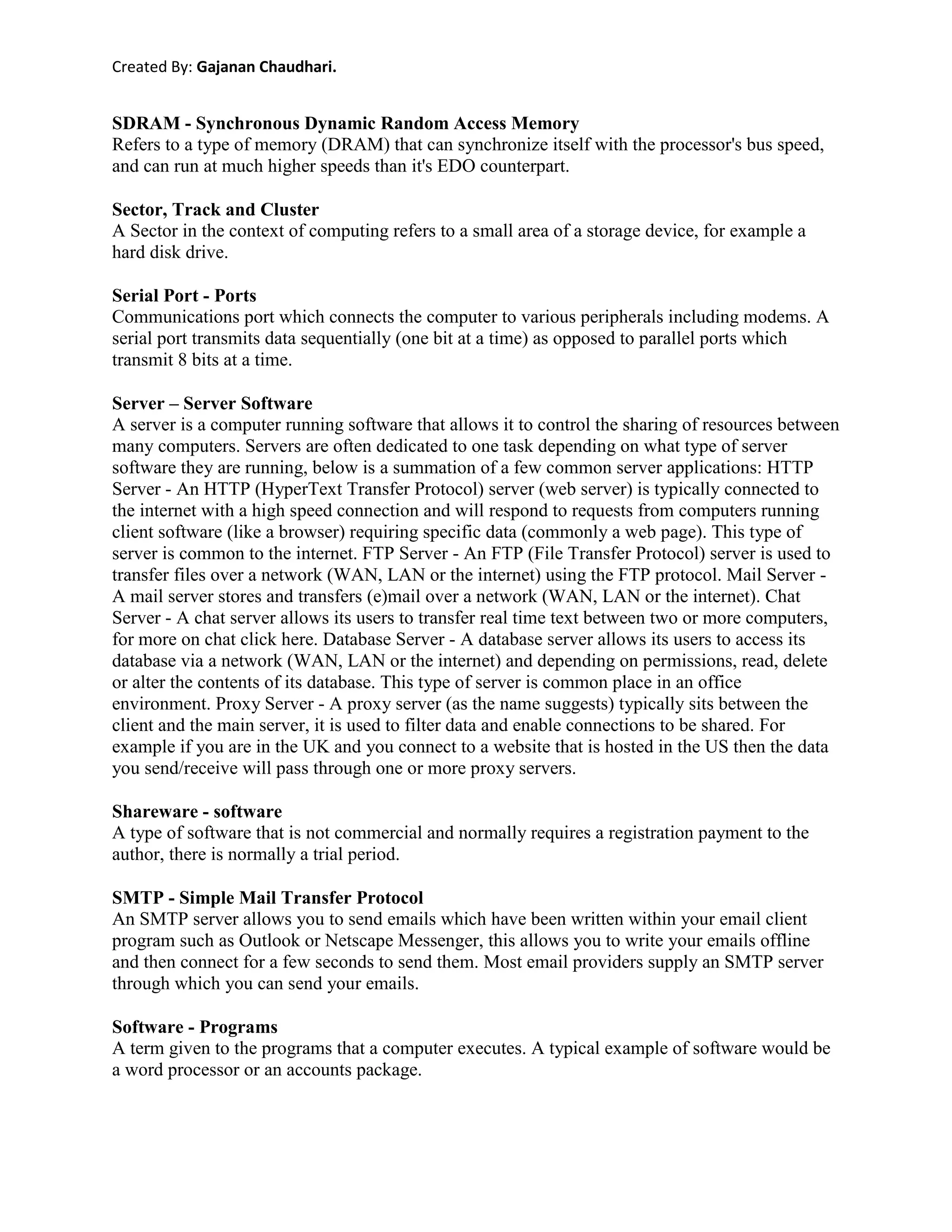 General Information About Information Technologies