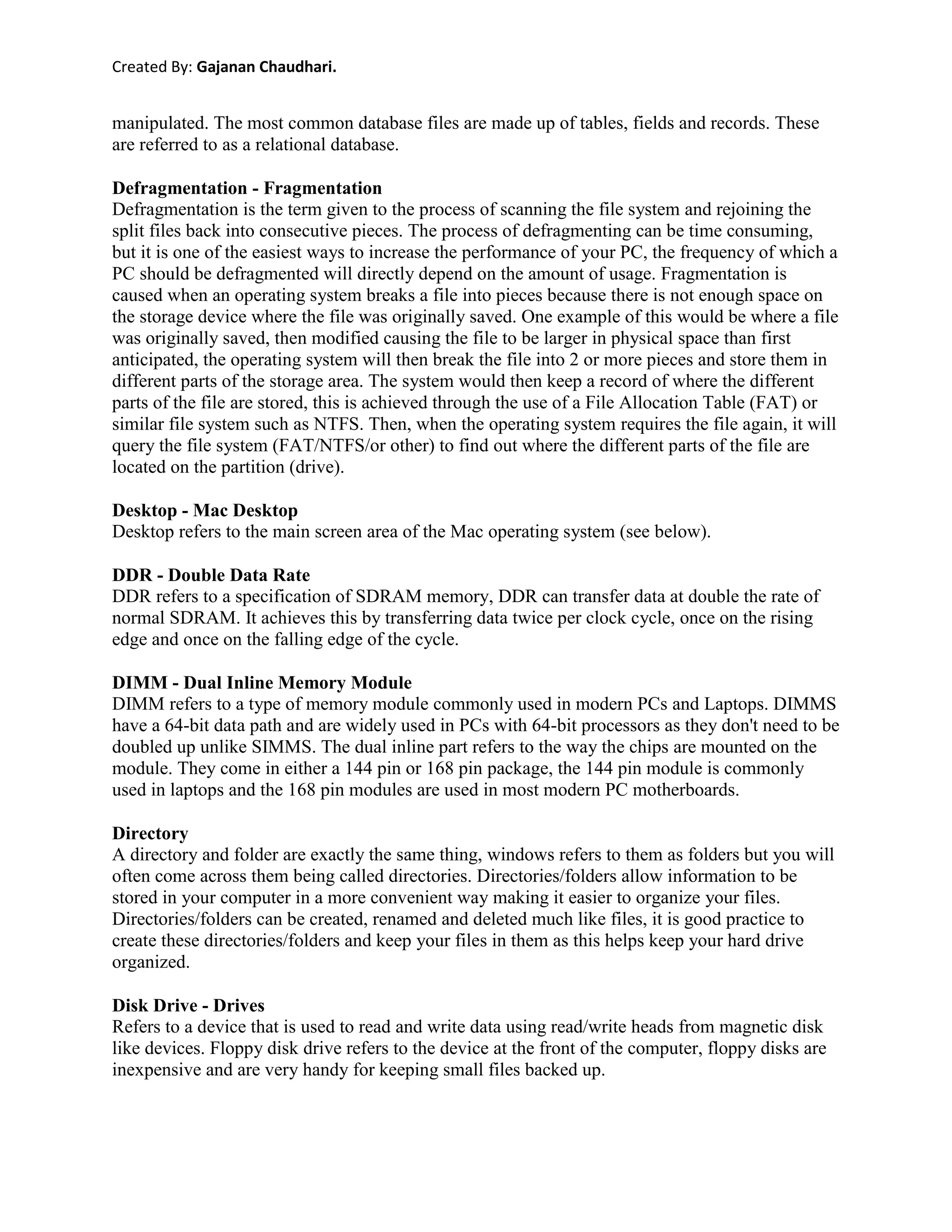 General Information About Information Technologies