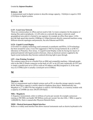 General Information About Information Technologies