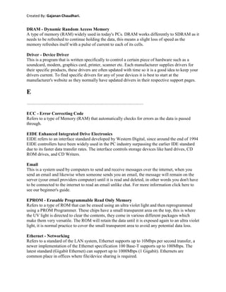 General Information About Information Technologies