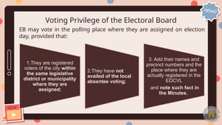 Comprehensive Guide for Electoral Boards on Voting, Counting, and ...