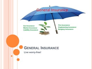 GENERAL INSURANCE
Live worry-free!
 