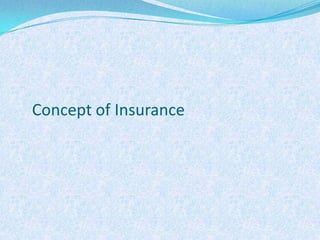 Concept of Insurance