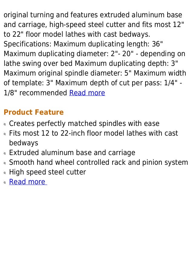 General international 25 036 36inch wood lathe duplicator top price