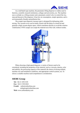 General Introduction of High-speed Disperser | DOCX