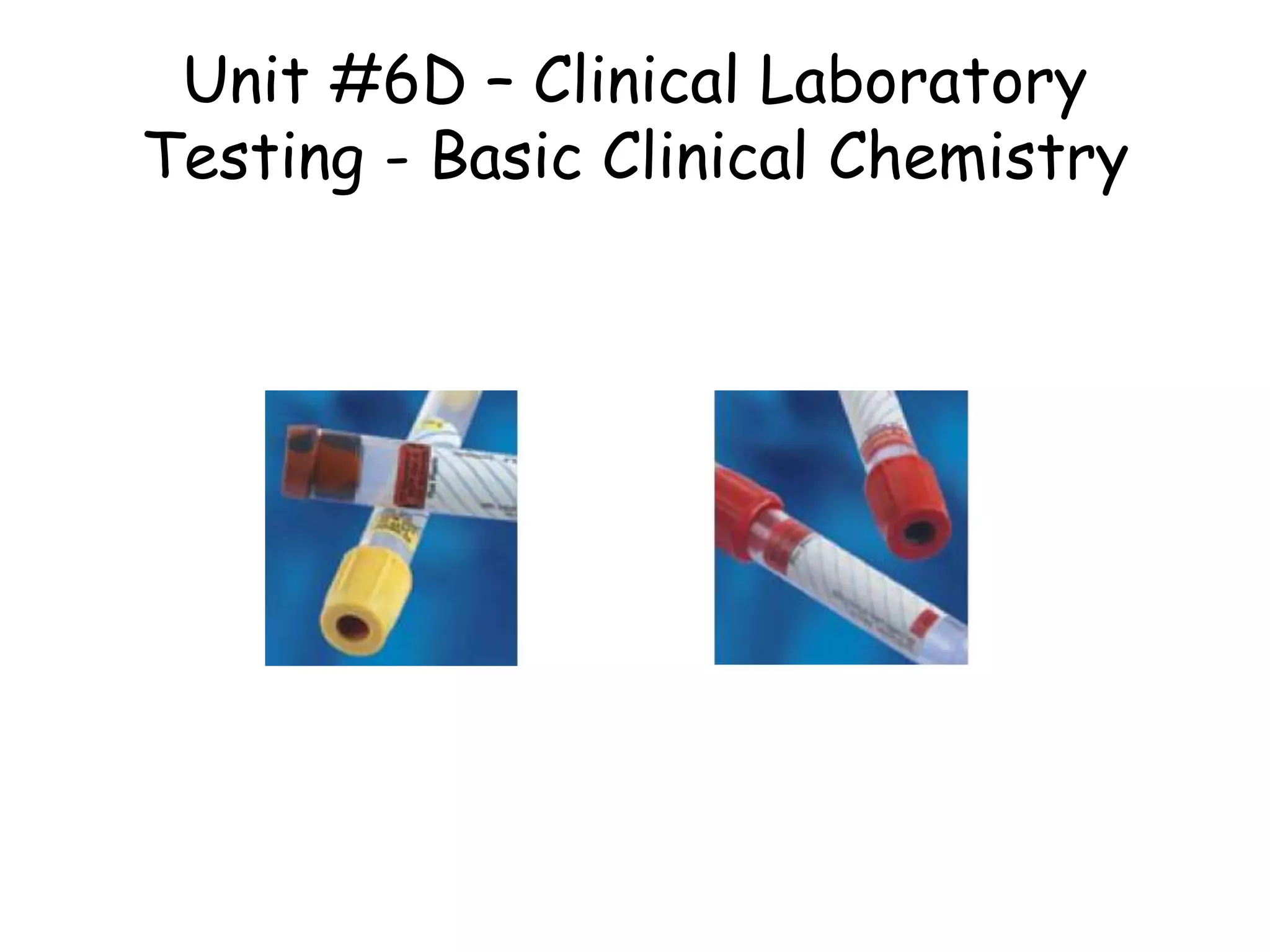 GENERAL INTRODUCTION TO CHEMICAL PATHOLOGY-SPECIMENS COLLECTION BY DR ...