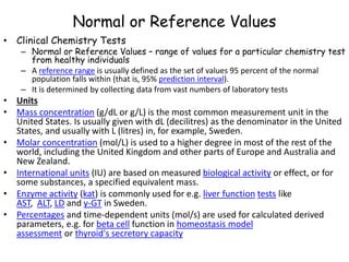 GENERAL INTRODUCTION TO CHEMICAL PATHOLOGY-SPECIMENS COLLECTION BY DR ...