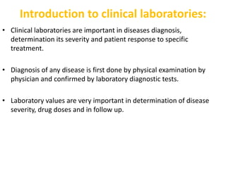 GENERAL INTRODUCTION TO CHEMICAL PATHOLOGY-SPECIMENS COLLECTION BY DR ...