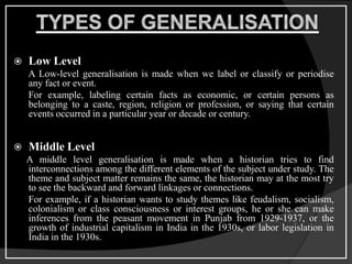 Generalization in History Writing | PPTX