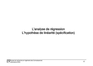 Équipe de recherche en Ingénierie des Connaissances 
Laboratoire ERIC 17 
 