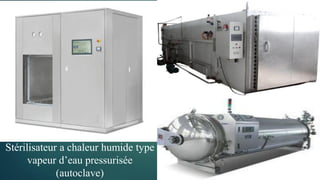 Stérilisateur a chaleur humide type
vapeur d’eau pressurisée
(autoclave)
 