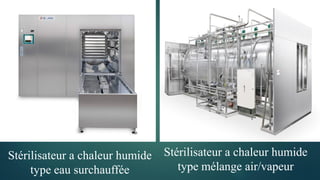 Stérilisateur a chaleur humide
type eau surchauffée
Stérilisateur a chaleur humide
type mélange air/vapeur
 