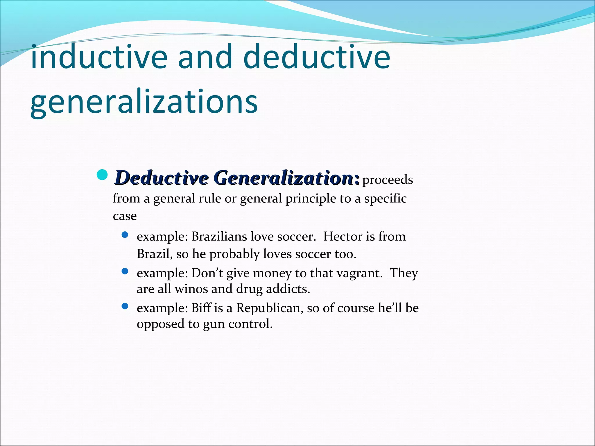Generalization and types | PPT