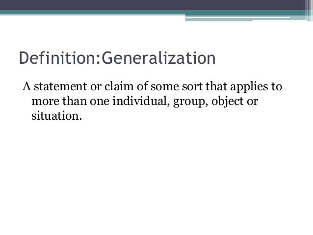 Qualitative Generalization Examples – DYML