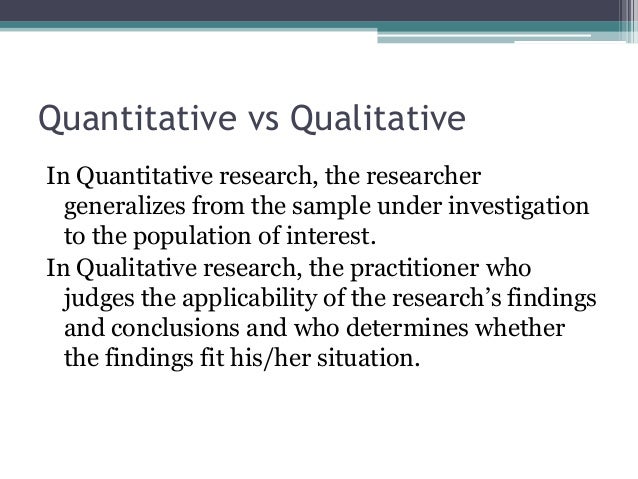 generalization qualitative research example