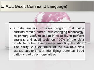 acl audit software advantages and disadvantages