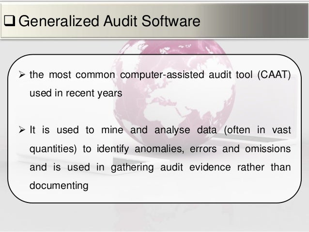 Generalized auditsoftware