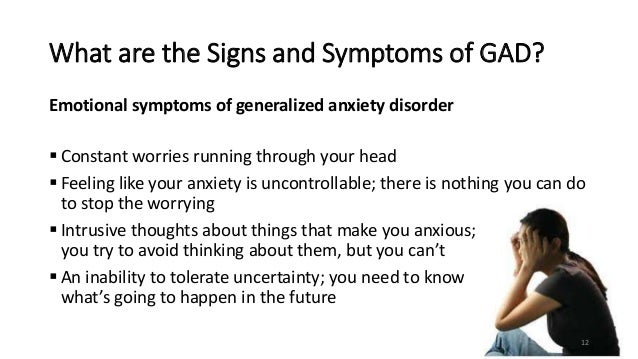 Generalized Anxiety Disorder Gad