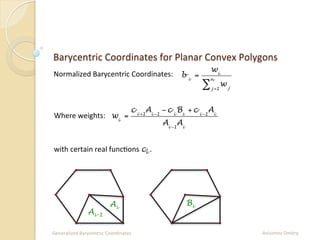 Generalized Barycentric Coordinates | PDF