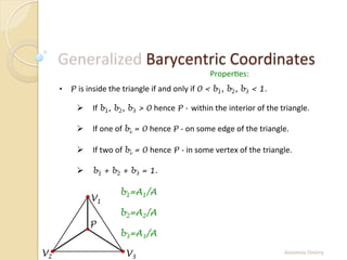 Barycentric Subdivision Generalized Barycentric Coordinates | PDF