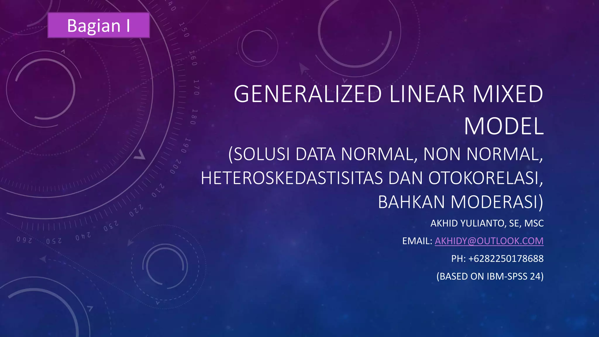 Generalized linear mixed model I | PPT