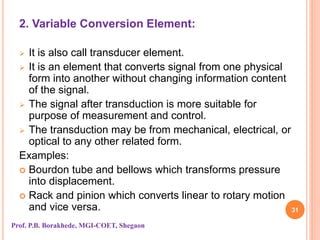 Variable Conversion Element Generalized measurement system | PPSX