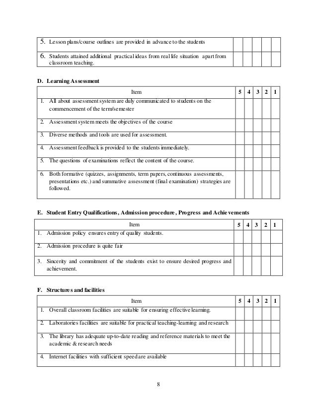 Self Evaluation Essay Outline