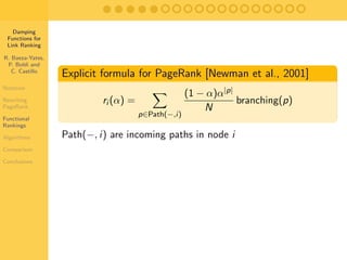 Generalizing PageRank (Pisa) | PPT