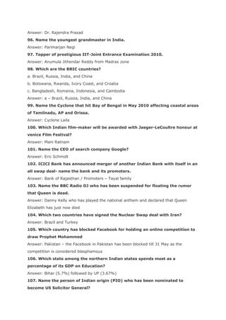 General Knowledge Notes.pdf General knowledge | DOC