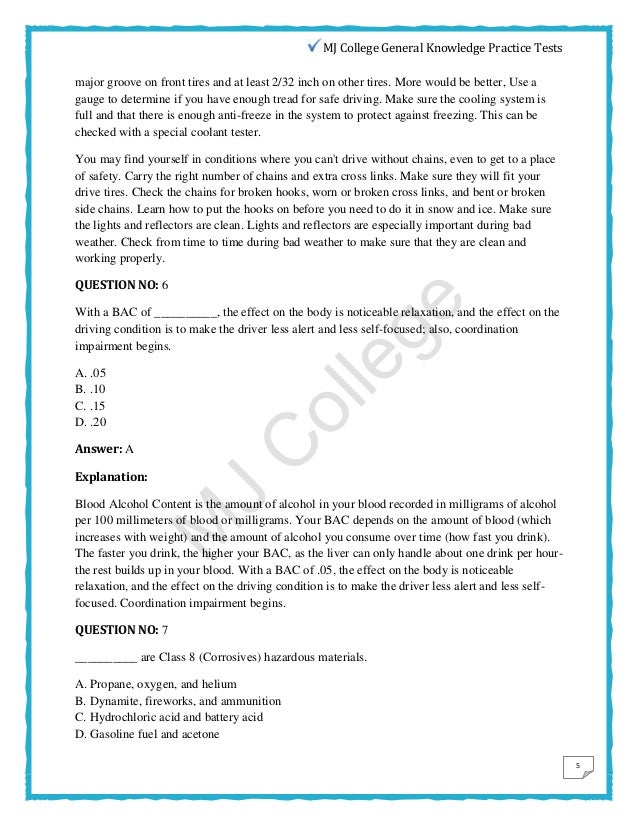 california cdl general knowledge test 2020 california cdl general knowledge test 2020
