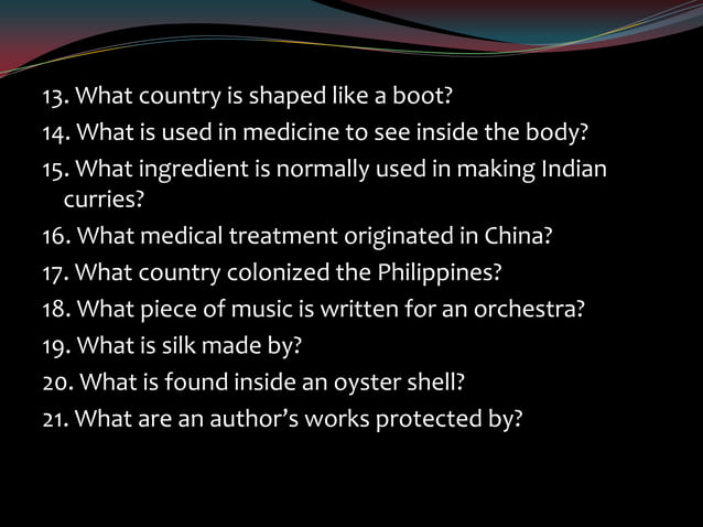 General Knowledge Questions PPT general-knowledge-questions-ppt