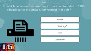 General knowledge quiz