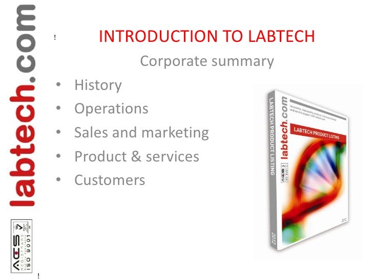 Labtech Products Overview