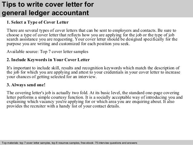 ledger cover letter