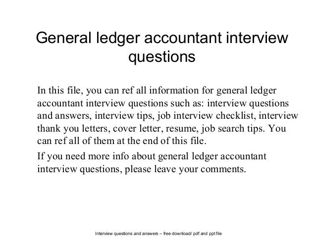 general ledger download