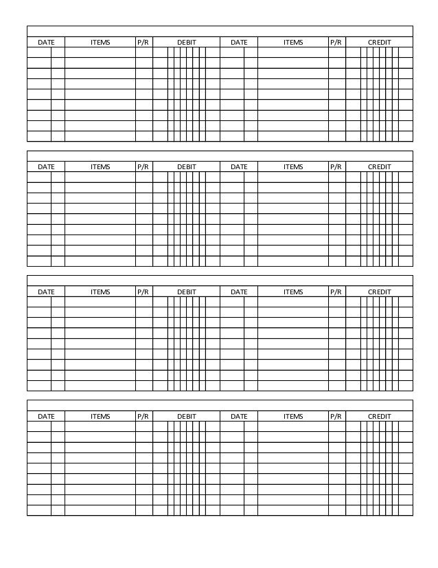 general ledger template