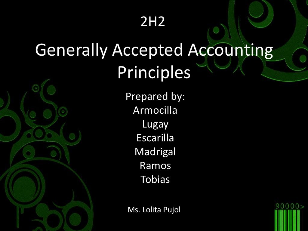 Generally accepted accounting principles Generally accepted accounting principles