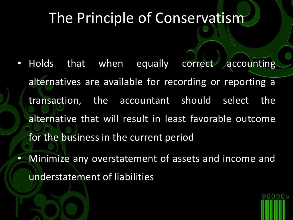 Generally accepted accounting principles