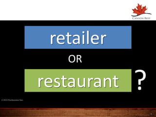 © 2015 Technomic Inc.
15
restaurant
retailer
?
OR
 