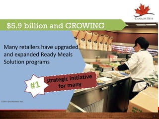 18
Many retailers have upgraded
and expanded Ready Meals
Solution programs
$5.9 billion and GROWING
© 2015 Technomic Inc.
 