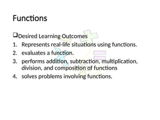 General Mathematics Functions.pptx ksnsidnd | PPTX