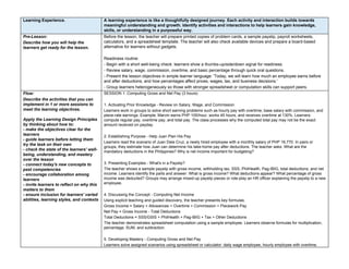 Comprehensive Lesson on Computing Gross and Net Pay and Applying ...