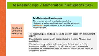 Appendix Examples Math Investigation General Mathematics new teacher workshop Term 1 2021.pptx
