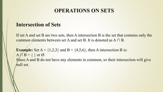 General Mathematis with the Topic of SETs Story | PPTX