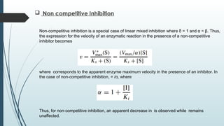 Non Competitive Inhebition GENERAL MECHANISMS OF ENZYME REGULATION (1).pptx