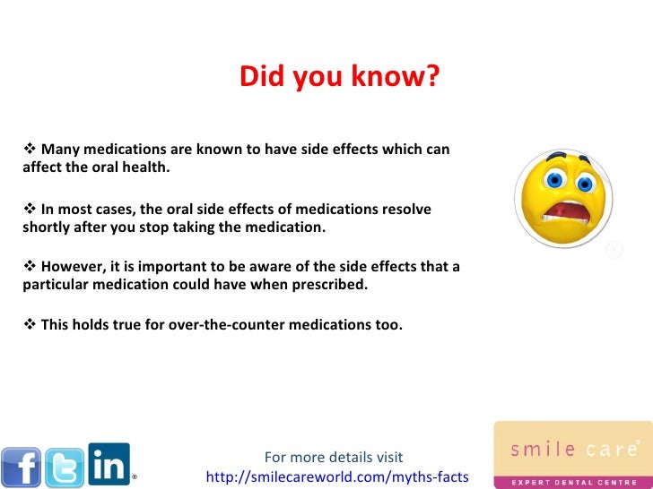 General Medications and Teeth