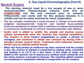 General methods for analysis of food carbohydrates | PDF